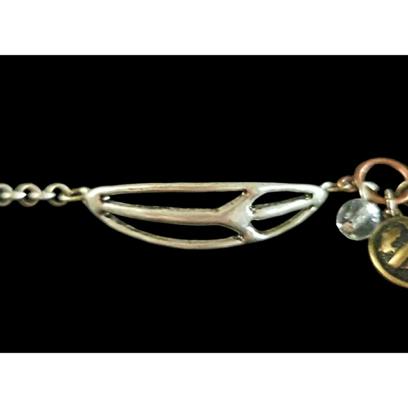 Tri Color Metal Peace Bracelet - Picture 2 of 6